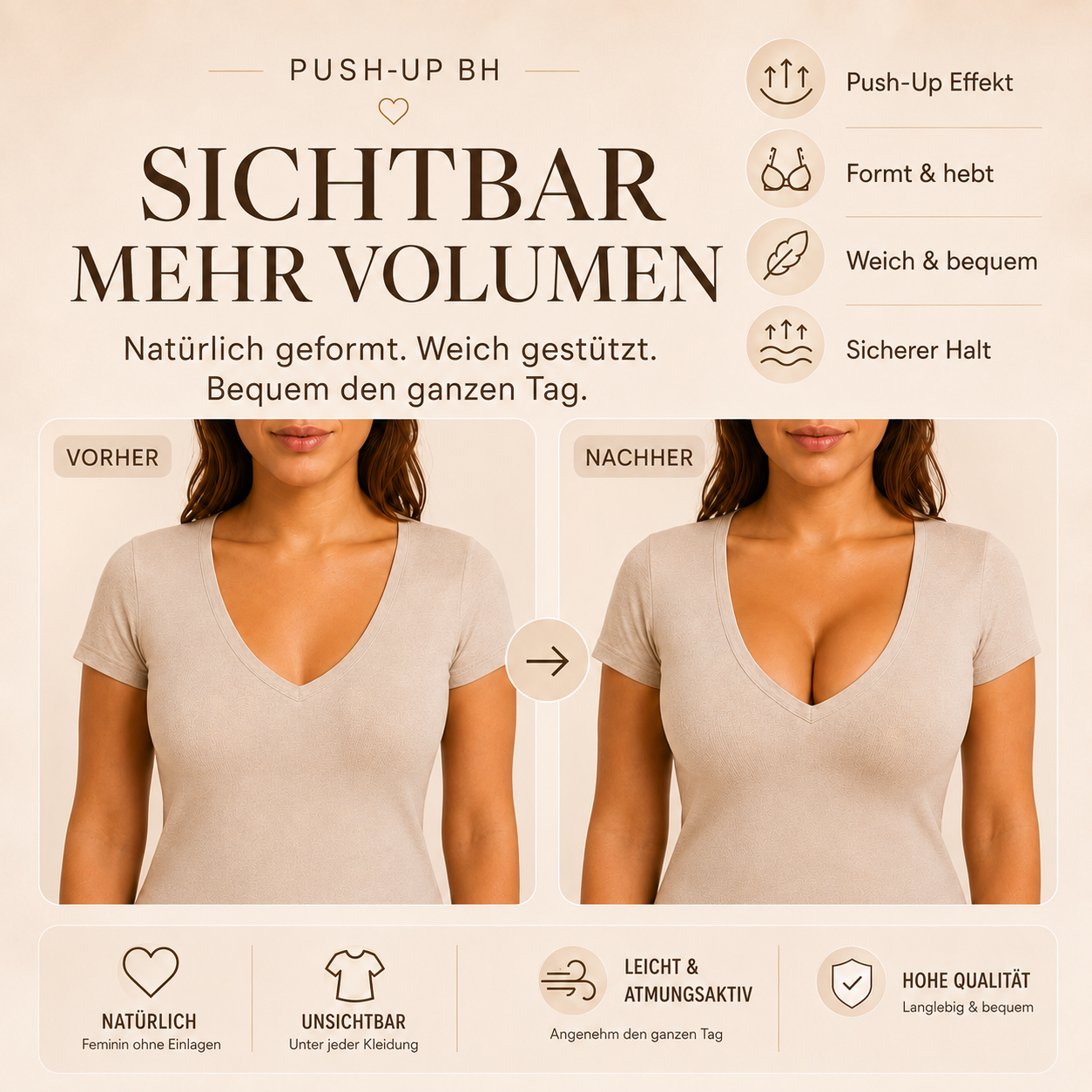 Komfort Push-Up BH Flora Studio